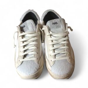 P448 White and Gray Athletic Shoes